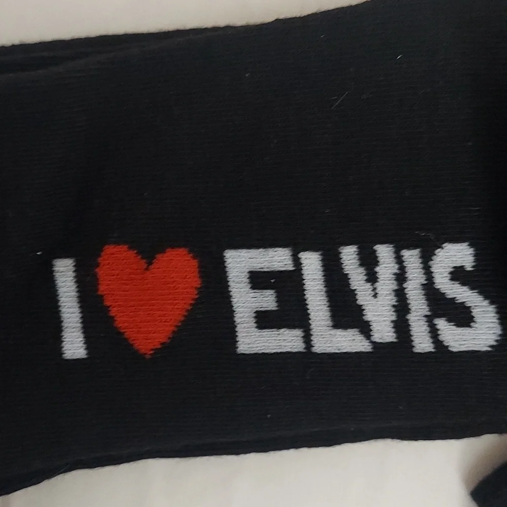 Lot 4 Pair ELVIS Presley Crazy Socks  Crew Graphic Prints NEW One Size 7-12